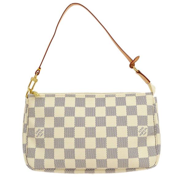 Louis Vuitton Pochette Accessoires Handbag Damier Azur - Picture 1 of 9